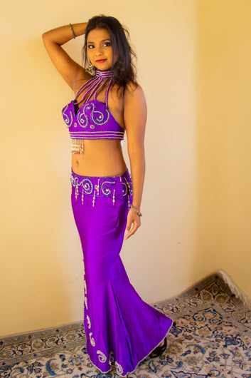 Versace of Cairo: Purple Bra and Skirt