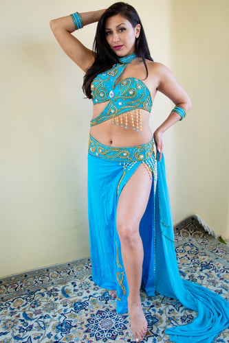 Versace of Cairo: Blue Crossover Costume