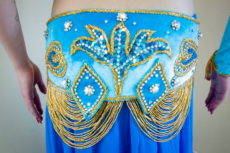 Versace of Cairo: Blue Velvet Costume