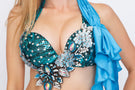 Osmani Blue Sequin Swirl