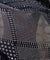 Modern Black and Silver Assuit Shawl with Mixed Diamond Design