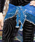 Assuit Beaded Hip Scarf/Sash Blue A