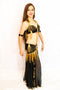 1940s Samia Gamal Style Classic Black & Golden