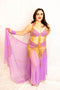 1940s Samia Gamal Style Lavendar & Gold
