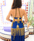 1940s Samia Gamal Style Costume - Royal Blue & Gold