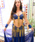 1940s Samia Gamal Style Costume - Royal Blue & Gold