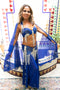1940s Samia Gamal Style Royal Blue