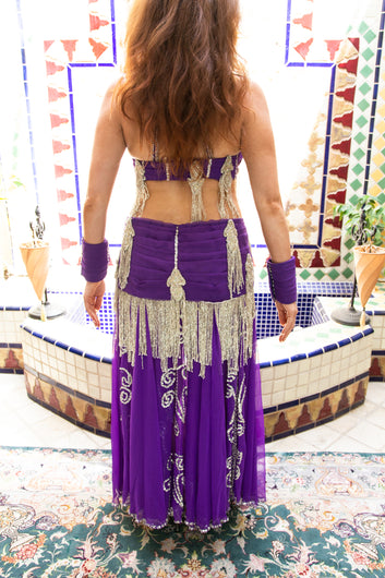 1940s Samia Gamal Style Purple