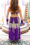 1940s Samia Gamal Style Costume - Purple and Silver