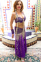 1940s Samia Gamal Style Costume - Purple and Silver