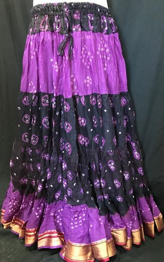 Indian Tie-Dye Bandhani Skirt