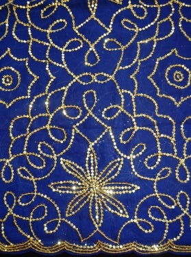 Intricate Chiffon Sequined Veil