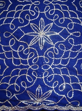 Intricate Chiffon Sequined Veil