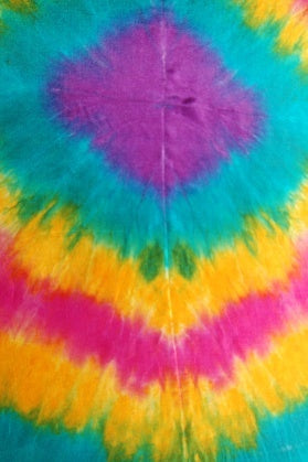 Tie Dye Silk Veil (multiple colors available)