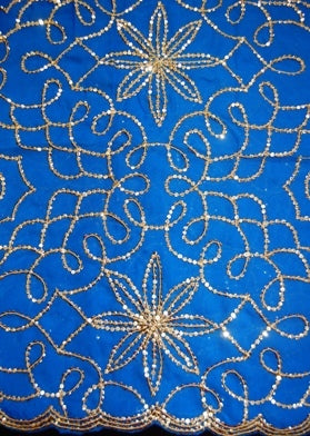 Intricate Chiffon Sequined Veil