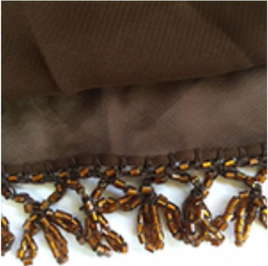 Classic Chiffon Beaded Hip Sash (multiple colors & prints available)
