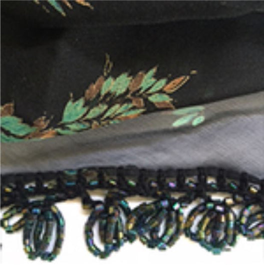 Classic Chiffon Beaded Hip Sash (multiple colors & prints available)