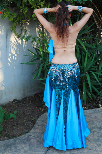 Osmani Blue Sequin Swirl