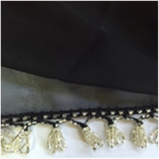 Classic Chiffon Beaded Hip Sash (multiple colors & prints available)